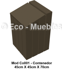 contenedor exterior para composta o basura