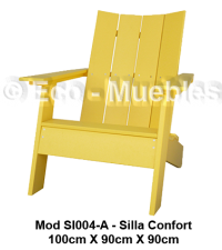 silla para playa confort respaldo curvo para exteriores diferentes perfiles en su respaldo 