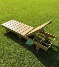 Camastro color beige resistente a la intemperie, camastro para club deportivo, club de playa, camastros de descanso