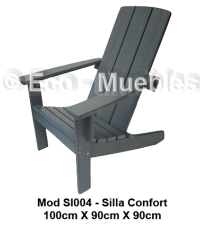 silla para playa confort o tumbona confort con descansa brazos y asiento para exteriores y de alta durabilidad