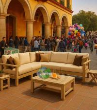 sala modular moderna, sala para exterior, sala en oaxaca, sala resistente al exterior